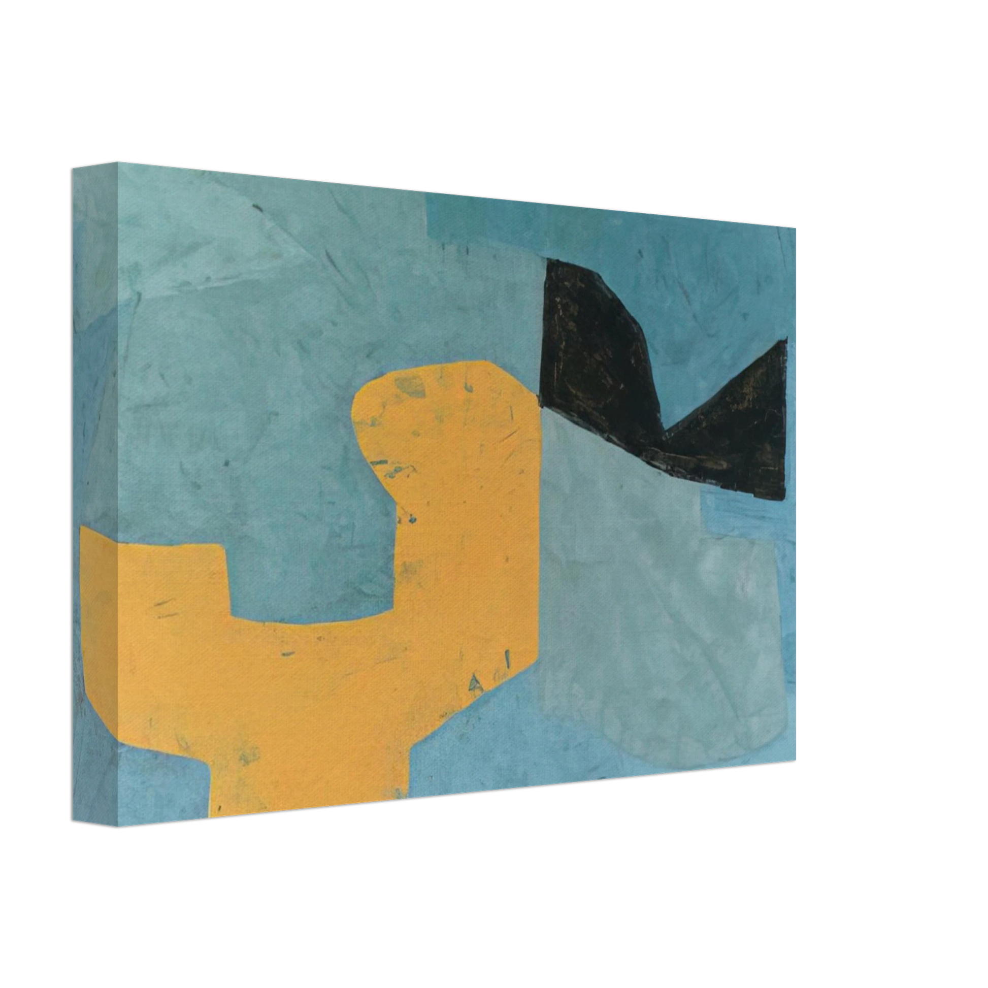Serge Poliakoff - Composition - 1955 Canvas - 40x60 cm / 16x24 inches-canvas