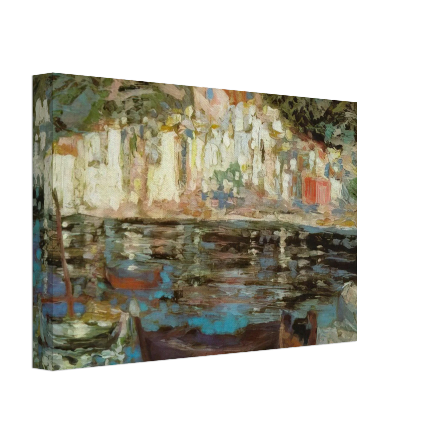 Salvador Dali - VIEW OF CADAQUES FROM PLAYA POAL Canvas - 40x60 cm / 16x24 inches-canvas