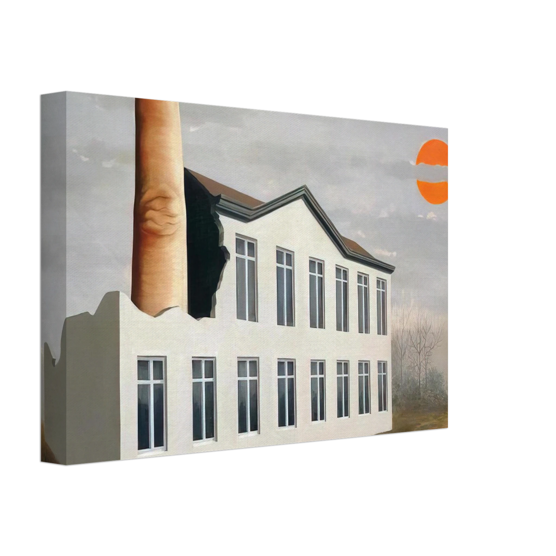 Rene Magritte - THE REVEALING OF THE PRESENT 1936 Canvas - 70x100 cm / 28x40 inches-canvas