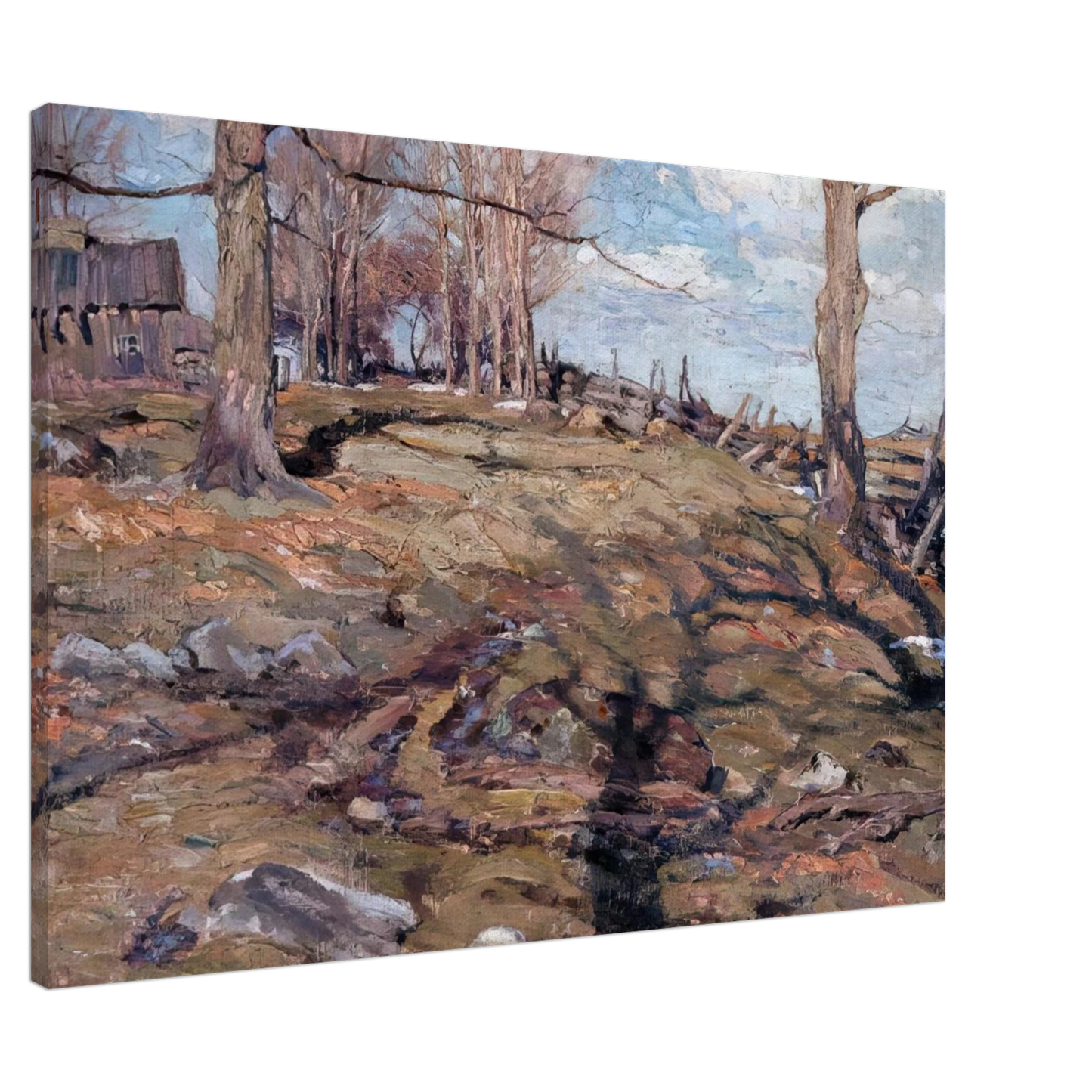 A.Y. Jackson - The Edge of the Maple Wood - 1910 Canvas - 20x30 cm / 8x12 inches-canvas