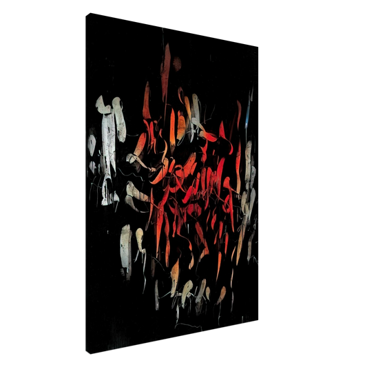 Simon Hantai - A Gerald Manley Hopkins - 1958 Canvas - 20x30 cm / 8x12 inches-canvas