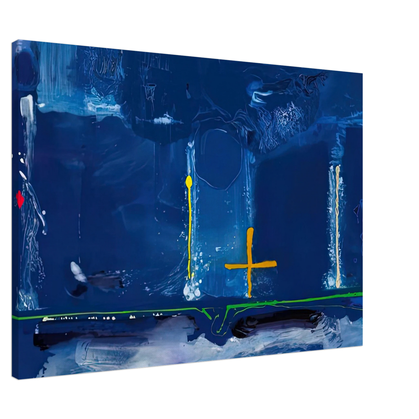 Helen Frankenthaler - Sister Sky, 1991- Canvas - 20x30 cm / 8x12 inches-canvas