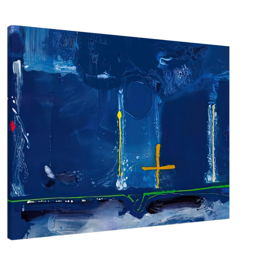 Helen Frankenthaler - Sister Sky, 1991- Canvas - 20x30 cm / 8x12 inches-canvas