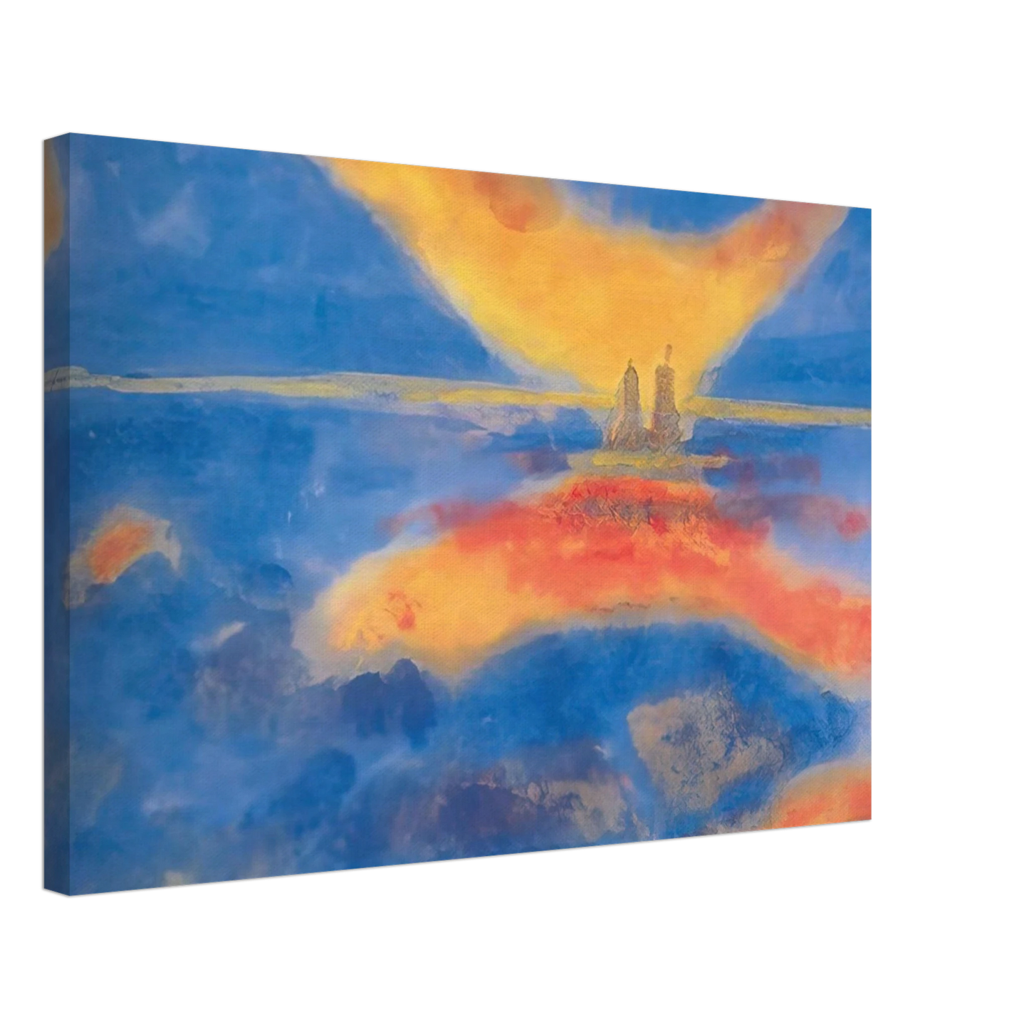 Emil Nolde - Sunrise at the sea Canvas - 70x100 cm / 28x40 inches-canvas