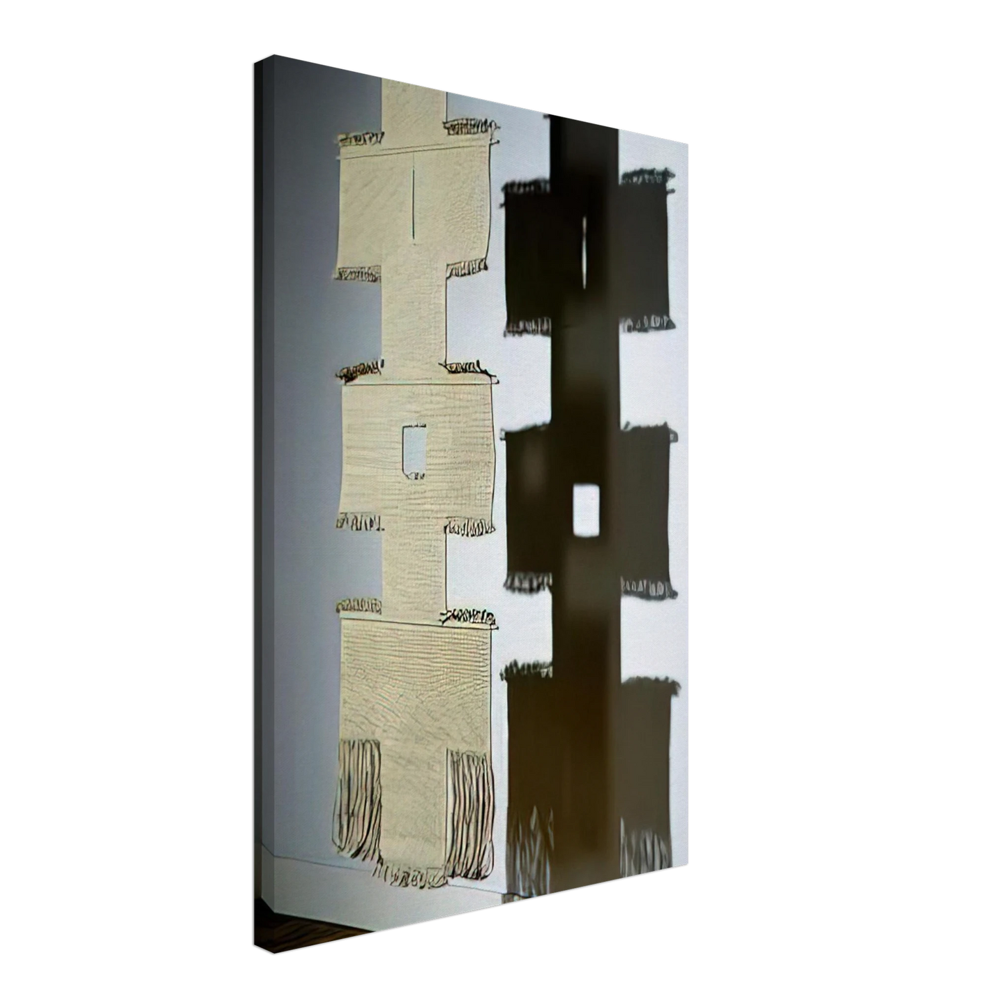 Lenore Tawney - PATH II 1966 Canvas - 40x60 cm / 16x24 inches-canvas