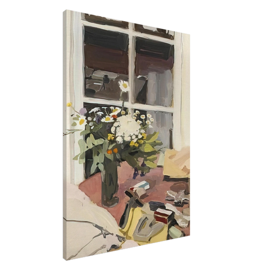 Fairfield Porter - STILL LIFE WITH STAPLER 1970 Canvas - 20x30 cm / 8x12 inches-canvas