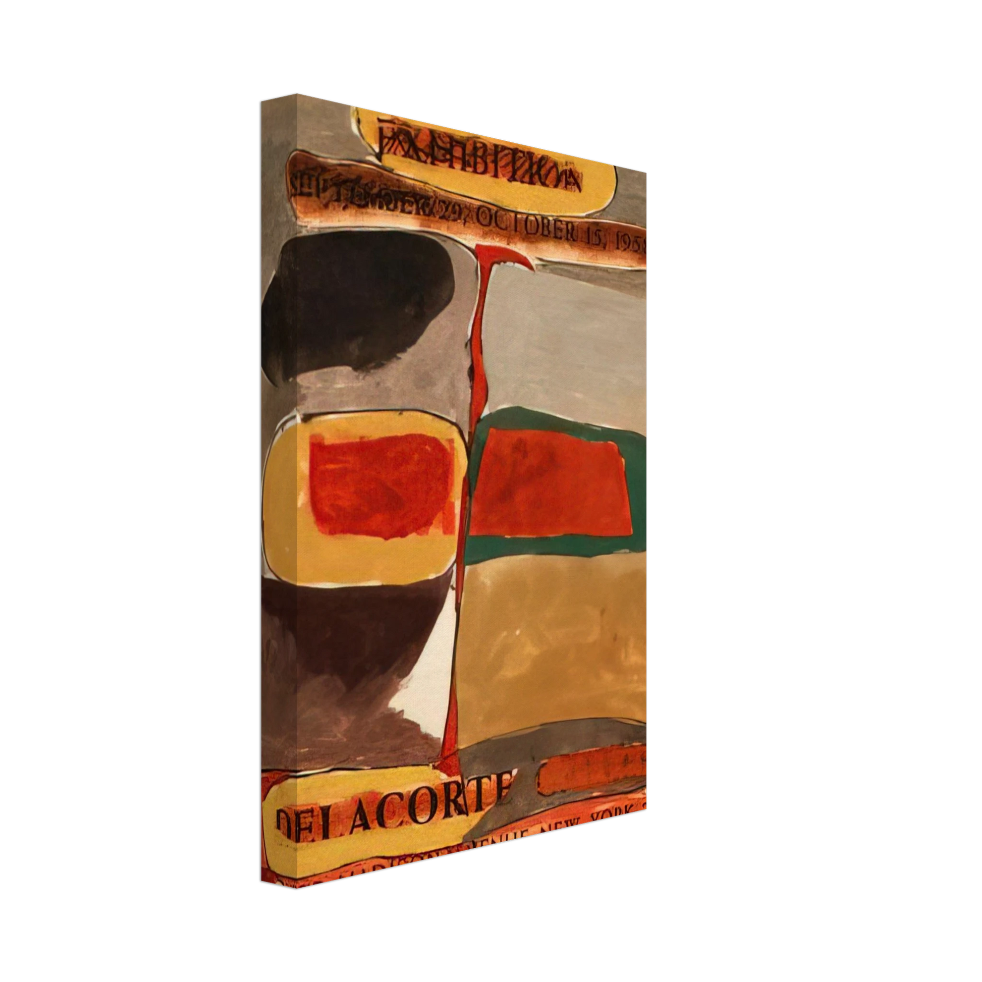 Will Barnet - Untitled - 1958 United States Canvas - 40x60 cm / 16x24 inches-canvas