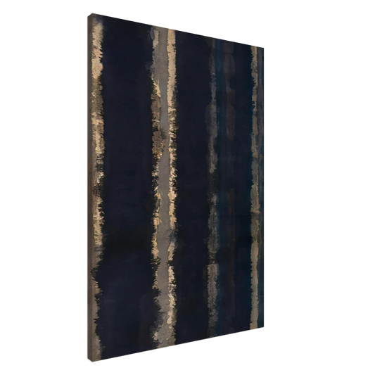 Yun Hyong-keun - Burnt Umber and Ultramarine - 1978 Canvas - 20x30 cm / 8x12 inches-canvas