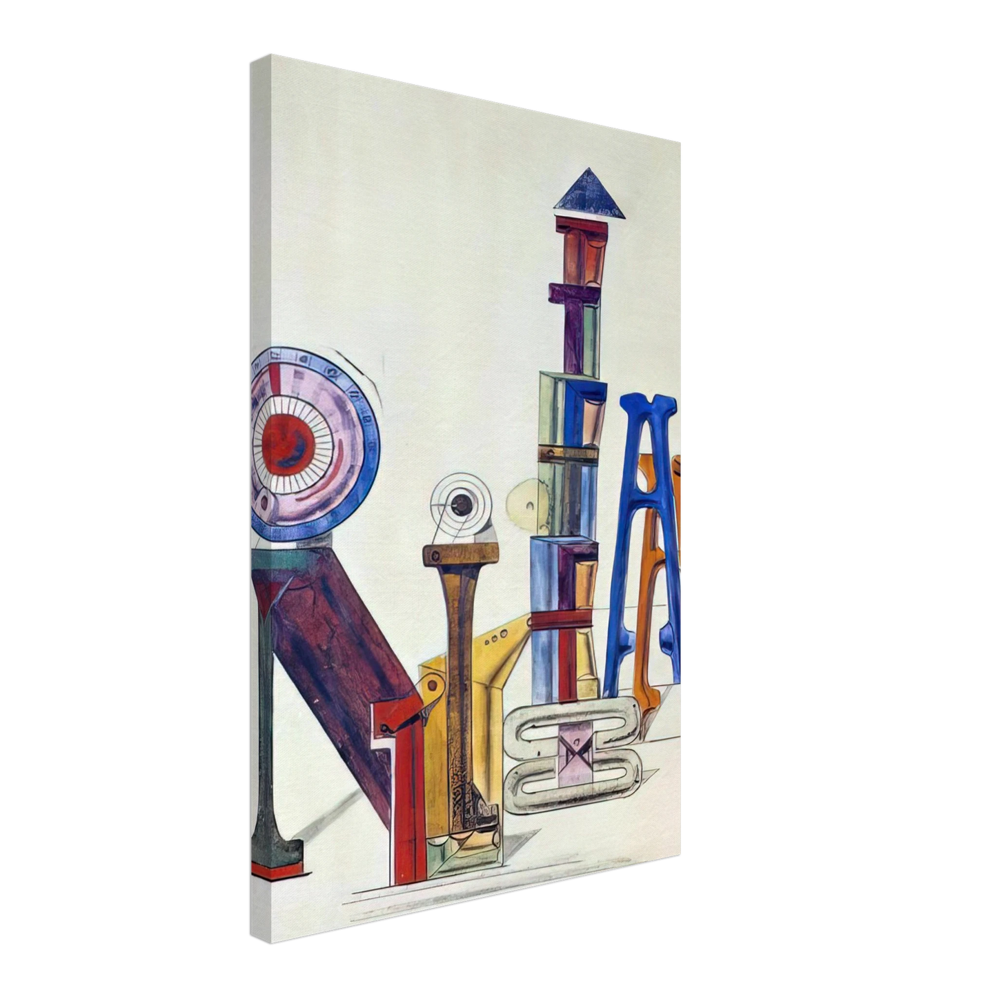 Max Ernst - La Grande Roue Orthochromatiqueâ€¦ Canvas - 40x60 cm / 16x24 inches-canvas