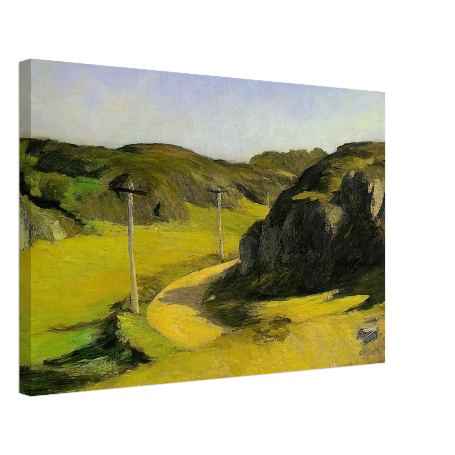 Edward Hopper - Road in Maine Canvas - 70x100 cm / 28x40 inches-canvas