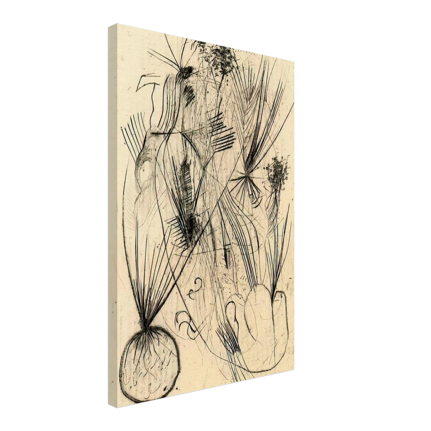 Wols - Planta tuberosa - Surrealism Canvas - 70x100 cm / 28x40 inches-canvas