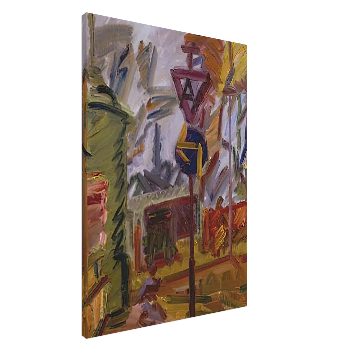 Frank Auerbach - PARK VILLAGE Canvas - 20x30 cm / 8x12 inches-canvas