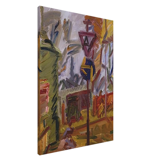 Frank Auerbach - PARK VILLAGE Canvas - 20x30 cm / 8x12 inches-canvas