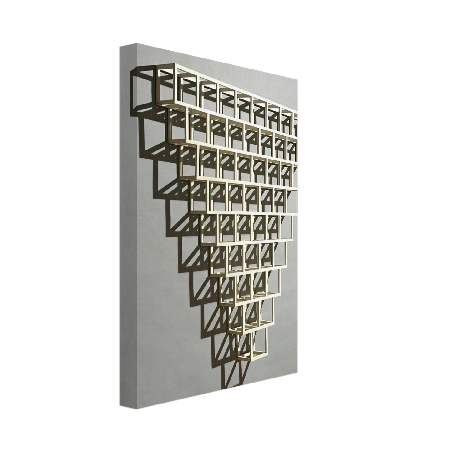 Sol LeWitt - 9-8-7-6-5-4-3-2-1 Half Off Canvas - 70x100 cm / 28x40 inches-canvas