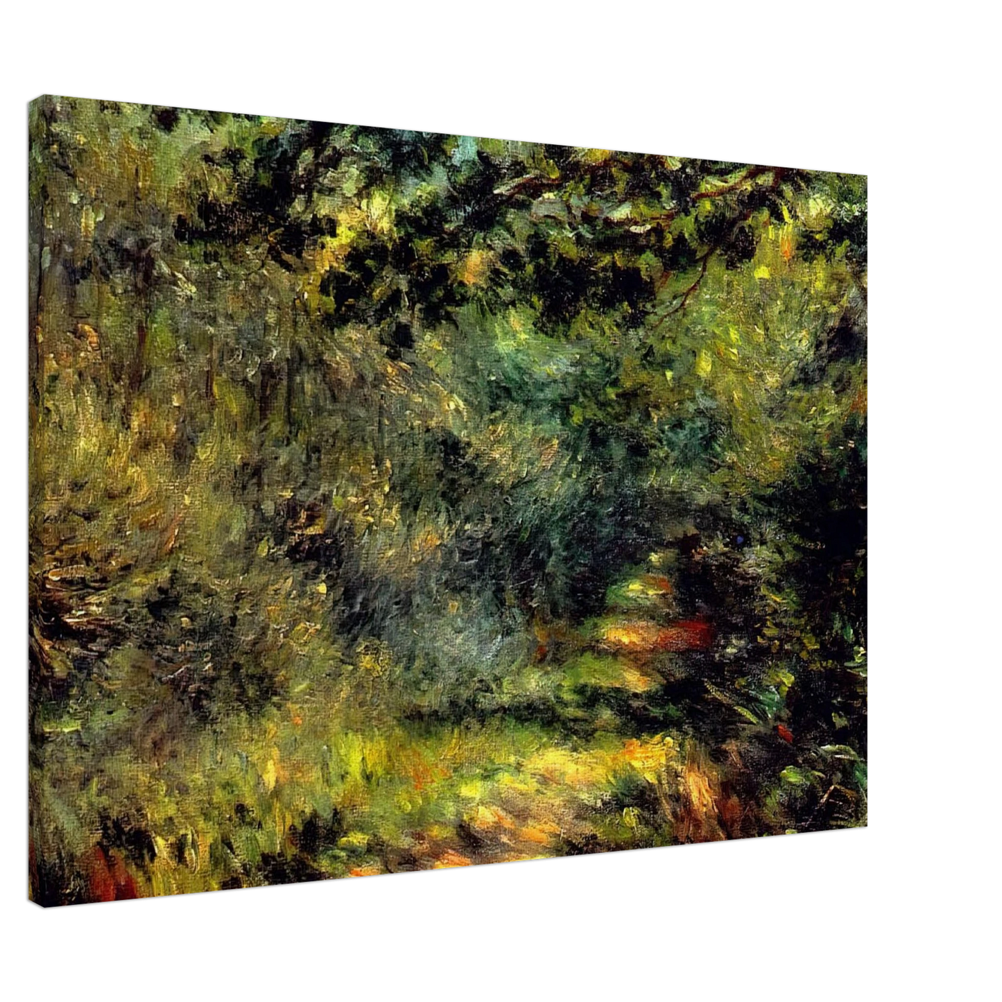 Pierre-Auguste Renoir - Forest Path Canvas - 20x30 cm / 8x12 inches-canvas