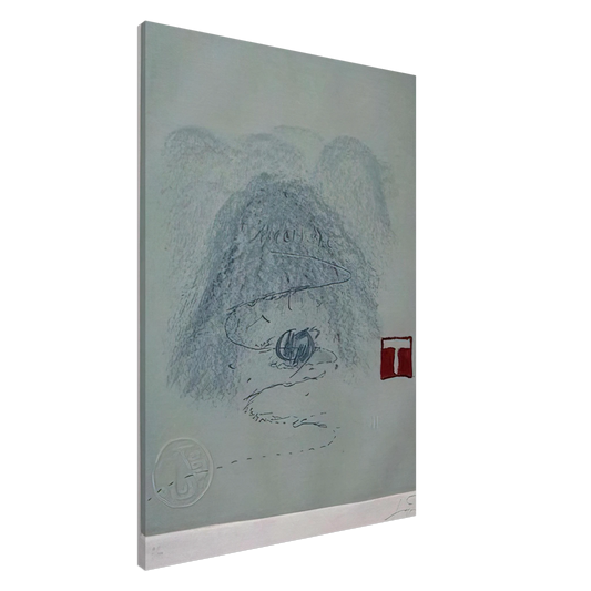 Antoni Tapies - APARICIONS 3 1982 Canvas - 20x30 cm / 8x12 inches-canvas