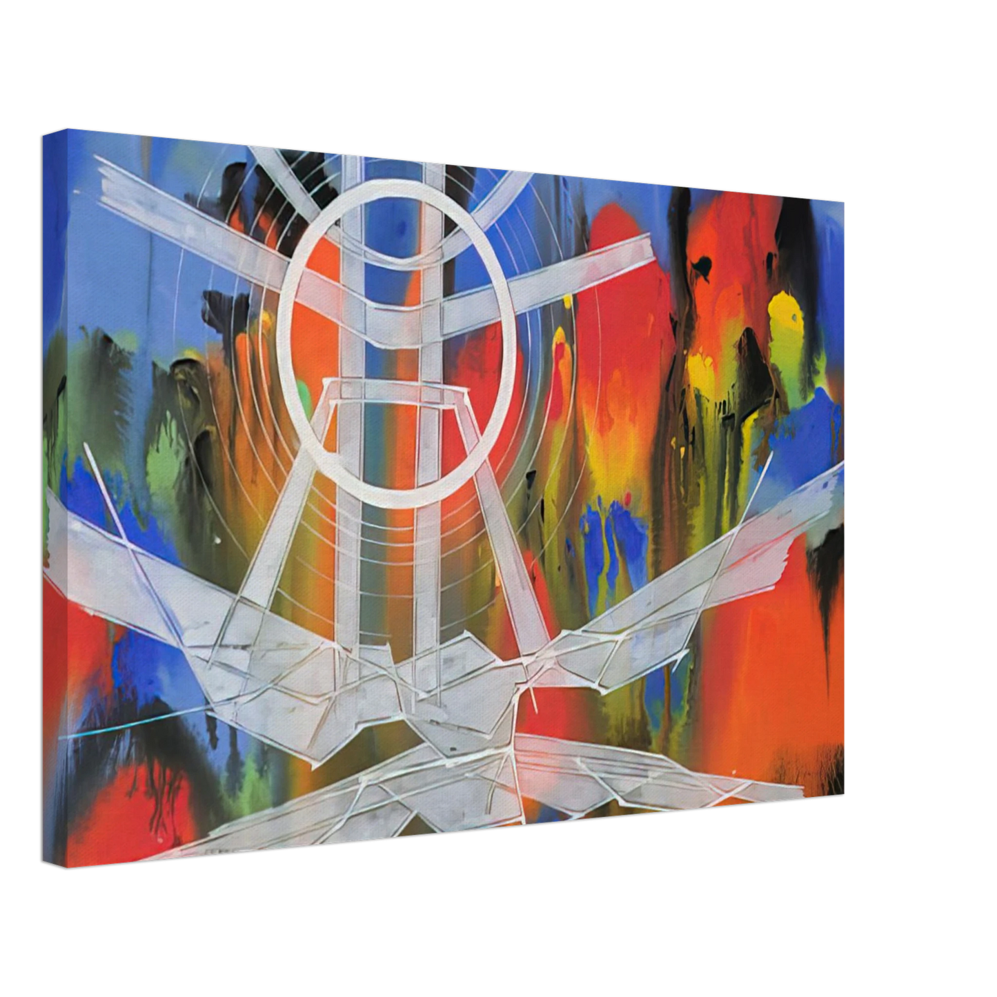 Jimmy Ernst - Significant Event Note - 1980 Canvas - 70x100 cm / 28x40 inches-canvas