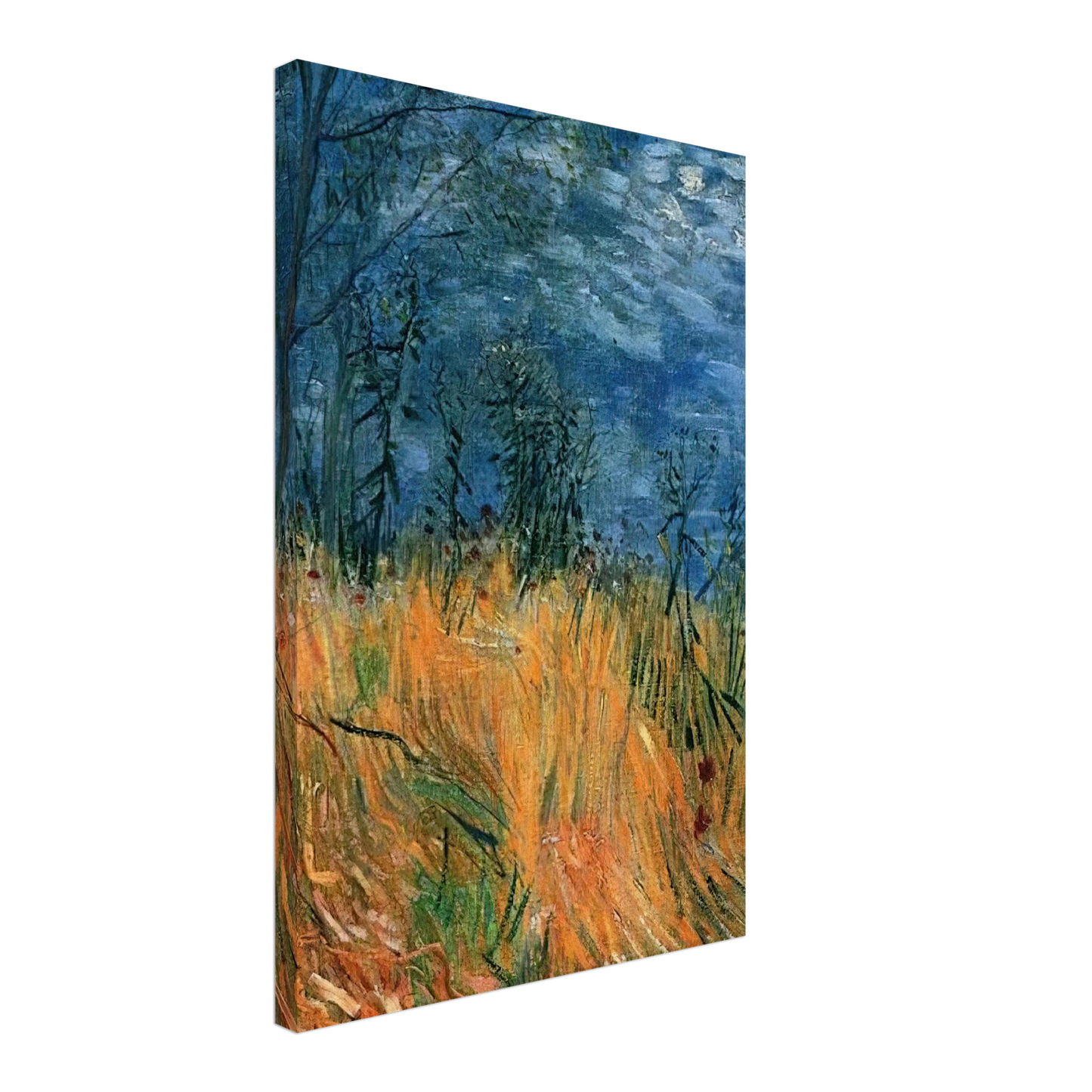Vincent van Gogh - Edge of a Wheatfield with Poppies Canvas - 70x100 cm / 28x40 inches-canvas