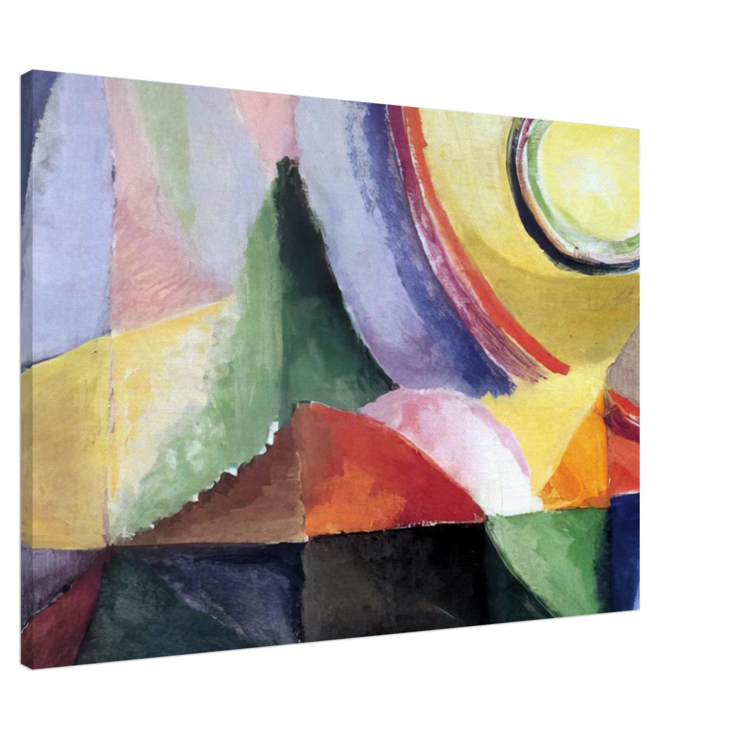 Sonia Delaunay - ELECTRIC PRISMS Canvas - 20x30 cm / 8x12 inches-canvas