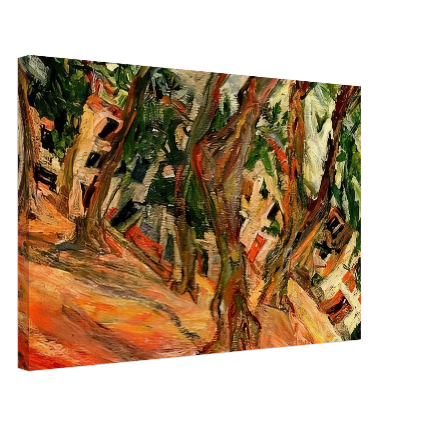 Chaim Soutine - PLANE TREES AT CERET 1920 Canvas - 70x100 cm / 28x40 inches-canvas
