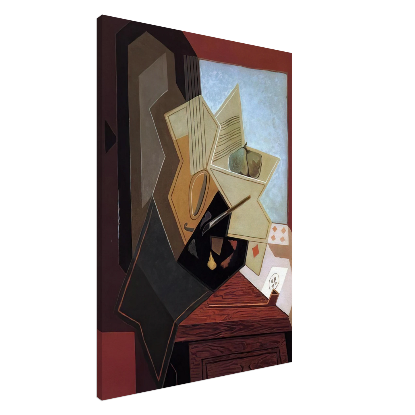 Juan Gris - THE PAINTER S WINDOW 1925 Canvas - 20x30 cm / 8x12 inches-canvas