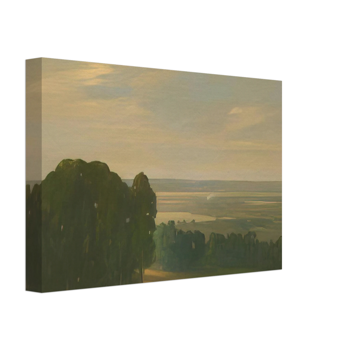 Xavier Martinez - Eucalyptus Grove in a Vast Landscape - Tonalism Canvas - 40x60 cm / 16x24 inches-canvas
