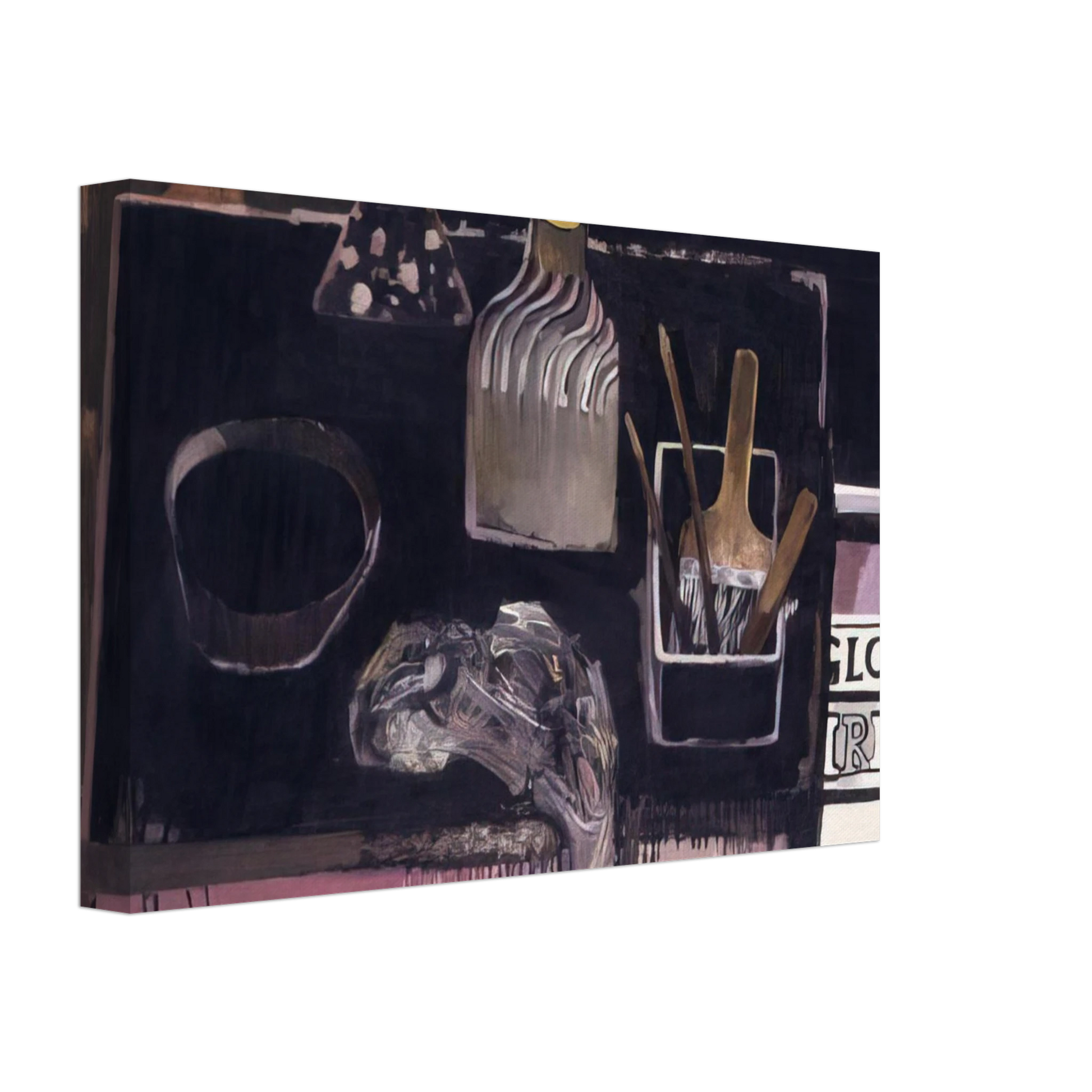 Mary Fedden - The Etching Table - 1971 Canvas - 70x100 cm / 28x40 inches-canvas