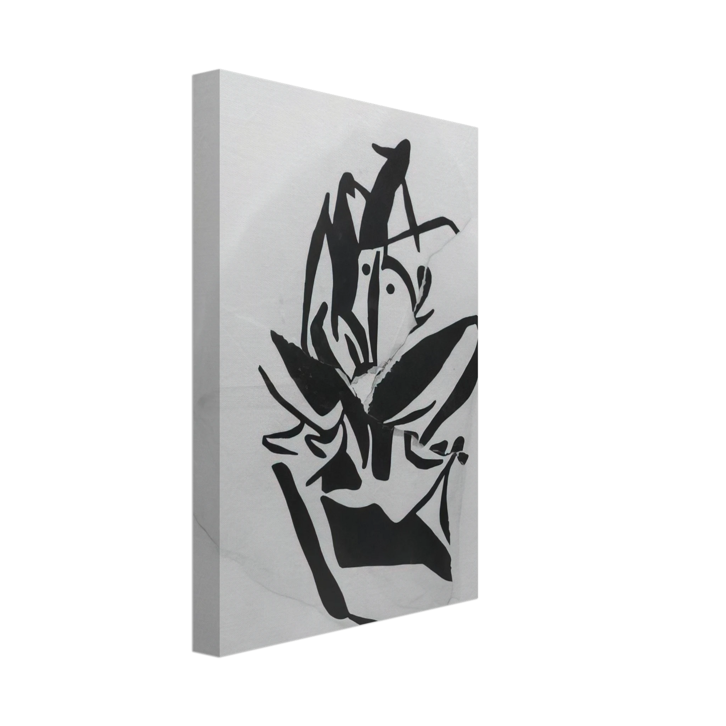 Jean Arp - Torn-Up Woodcut Canvas - 40x60 cm / 16x24 inches-canvas