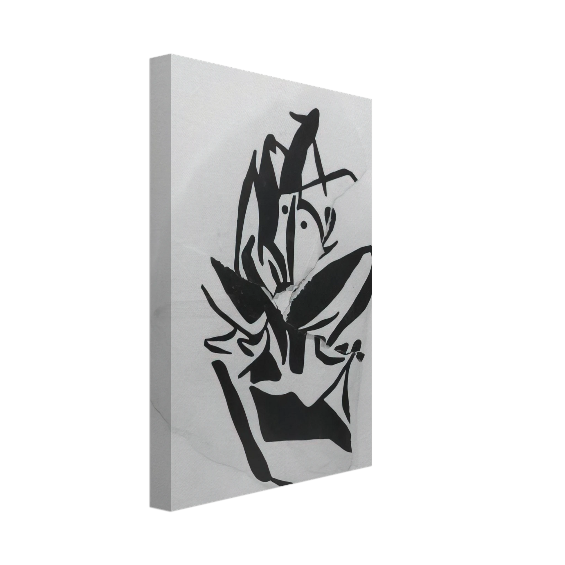 Jean Arp - Torn-Up Woodcut Canvas - 40x60 cm / 16x24 inches-canvas