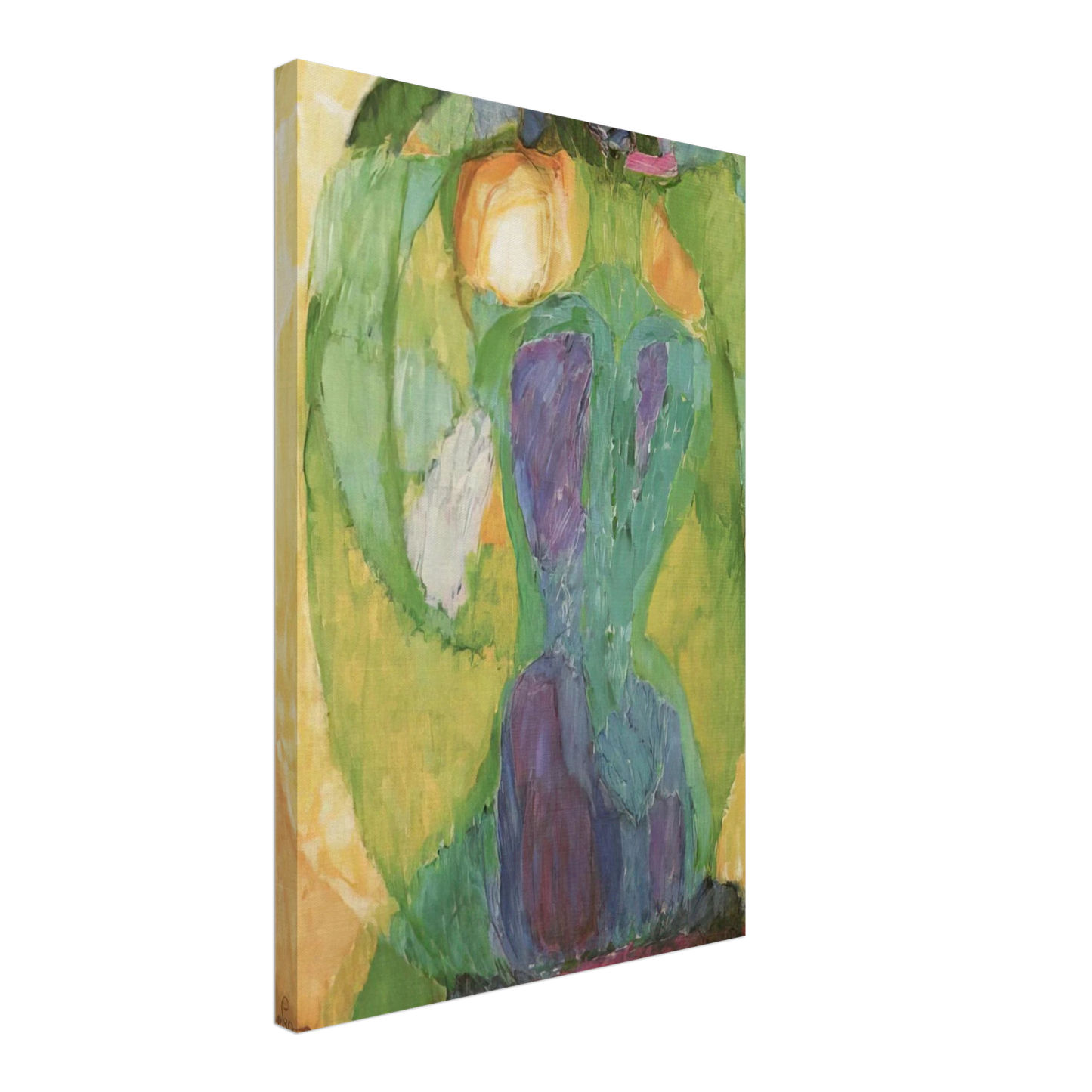 Frantisek Kupka - Oval mirror Canvas - 40x60 cm / 16x24 inches-canvas