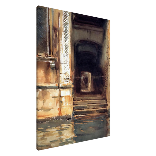 John Singer Sargent - Venetian Doorway Canvas - 20x30 cm / 8x12 inches-canvas