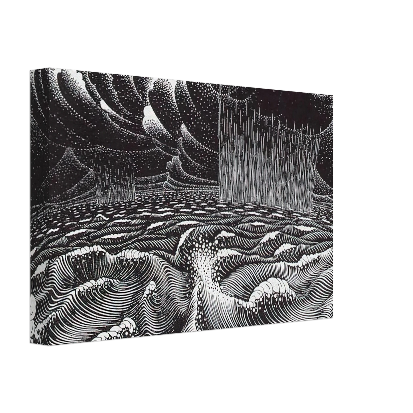 MC Escher - THE 2ND DAY OF THE CREATION Canvas - 40x60 cm / 16x24 inches-canvas