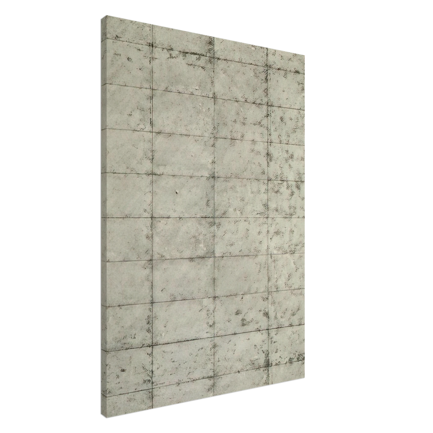 Brice Marden - Untitled Black and Cream Grid - 1964 Canvas - 20x30 cm / 8x12 inches-canvas