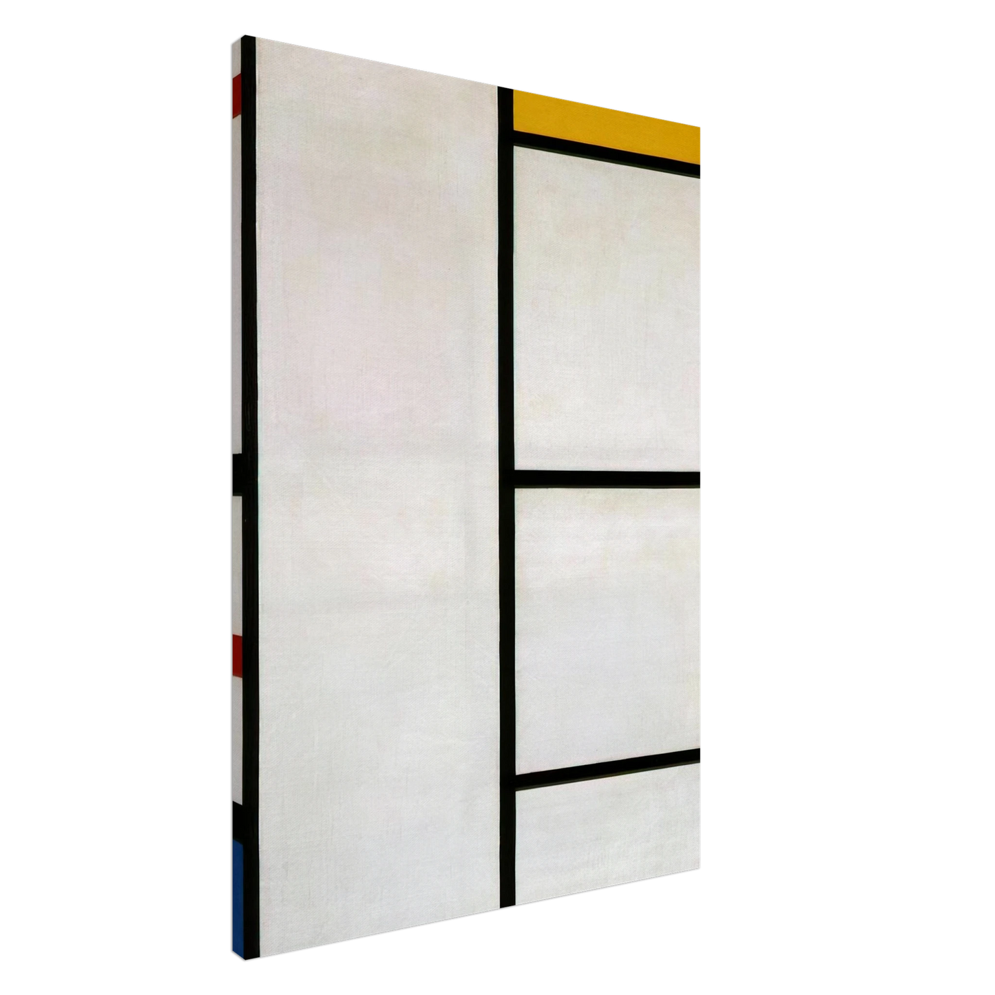 Piet Mondrian - Composition No. III Blanc-Jaune Canvas - 20x30 cm / 8x12 inches-canvas