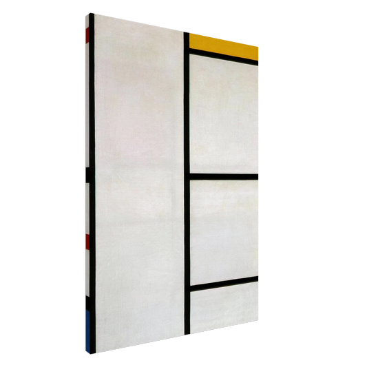 Piet Mondrian - Composition No. III Blanc-Jaune Canvas - 20x30 cm / 8x12 inches-canvas