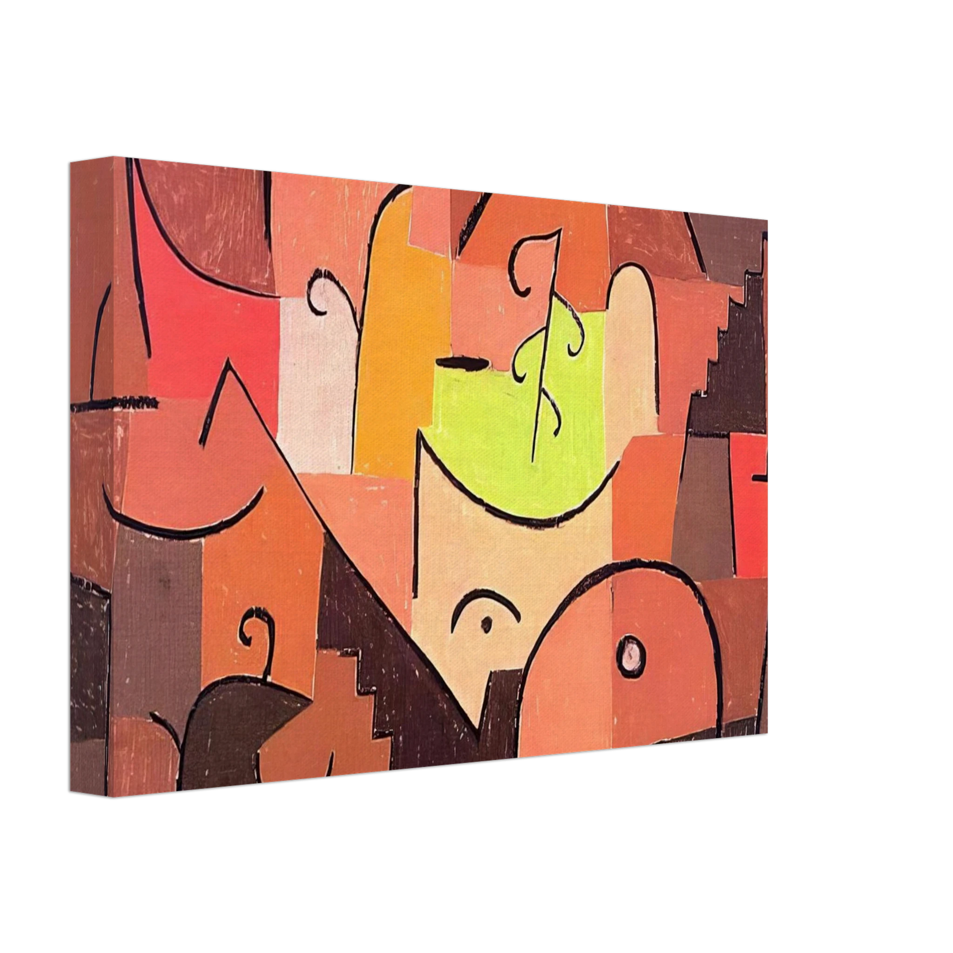 Paul Klee - STAGE LANDSCAPE 1922 Canvas - 70x100 cm / 28x40 inches-canvas