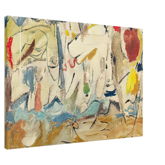 Helen Frankenthaler - Cloudscape, 1951- Canvas - 20x30 cm / 8x12 inches-canvas