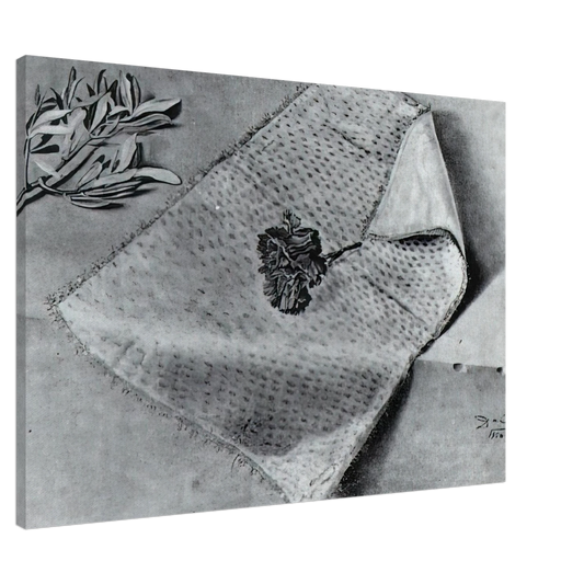 Salvador Dali - CARNATION AND CLOTH OF GOLD Canvas - 20x30 cm / 8x12 inches-canvas