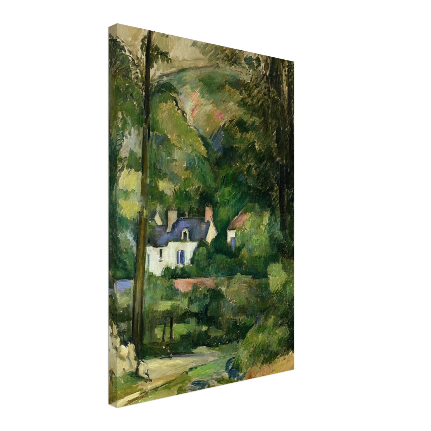 Paul Cezanne - Houses in the Greenery Canvas - 40x60 cm / 16x24 inches-canvas