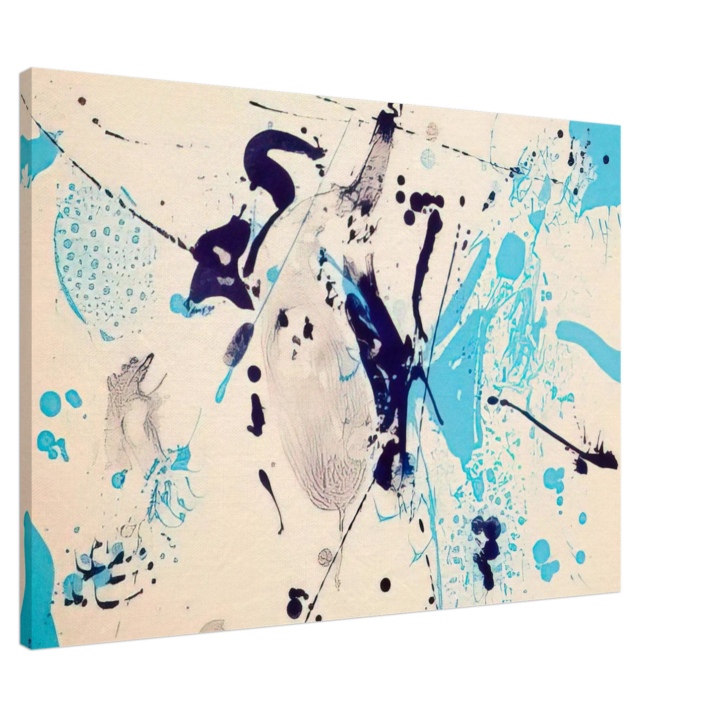 Sam Francis - Blue Violet Canvas - 20x30 cm / 8x12 inches-canvas