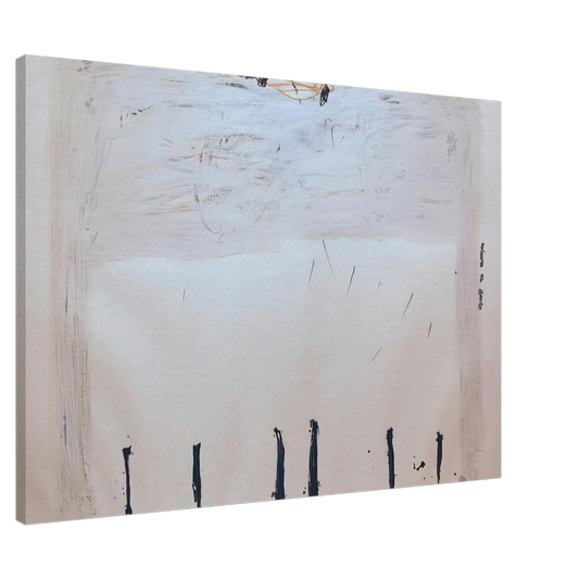 Antoni Tapies - VERTICALES EN BAS 1968 Canvas - 20x30 cm / 8x12 inches-canvas