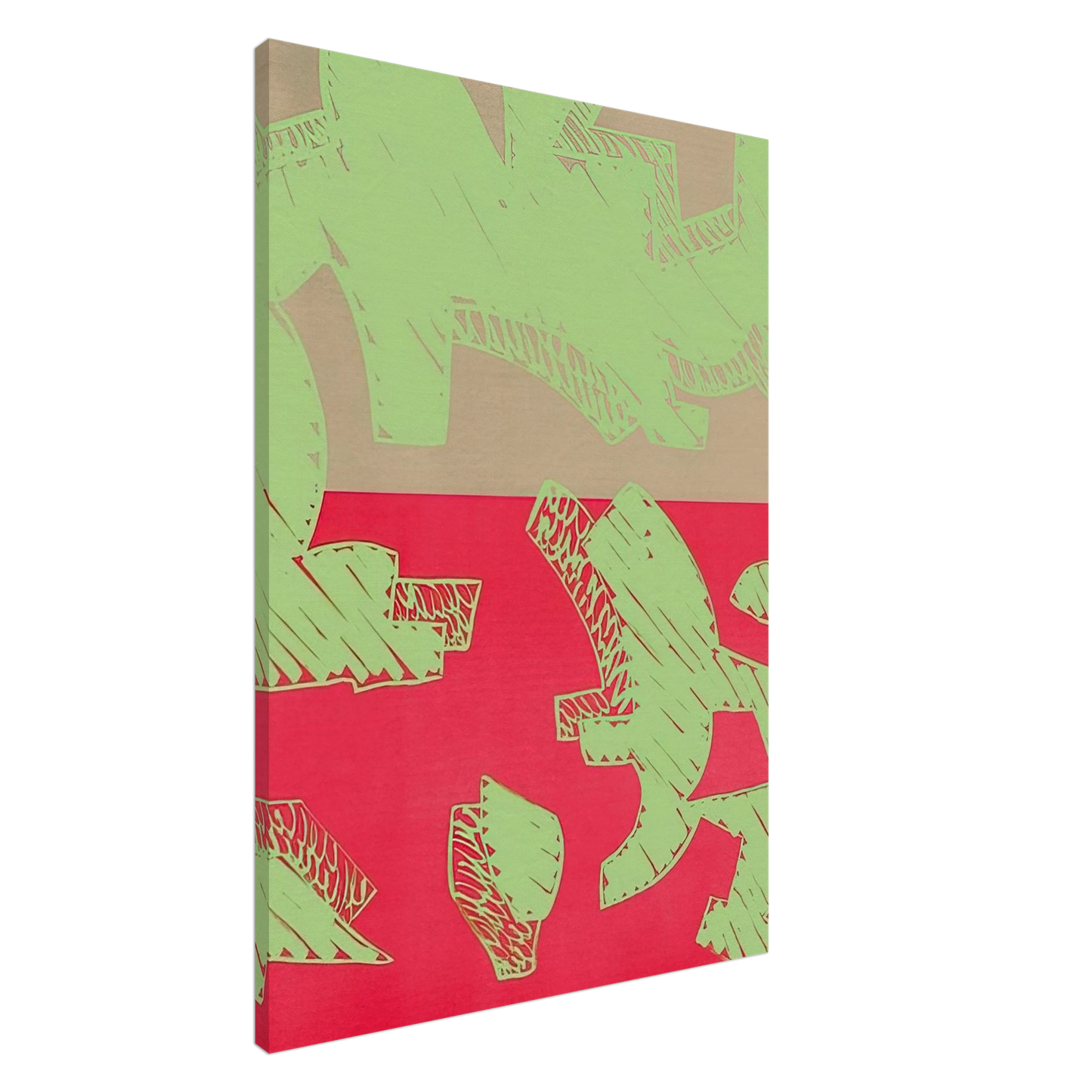 Carla Accardi - Rosso - 2000 Canvas - 20x30 cm / 8x12 inches-canvas