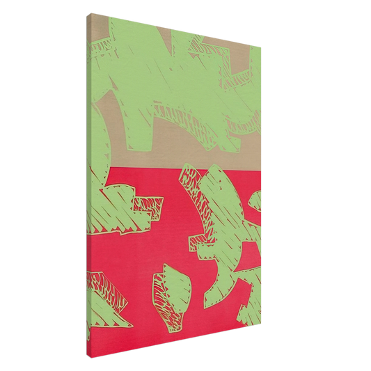 Carla Accardi - Rosso - 2000 Canvas - 20x30 cm / 8x12 inches-canvas