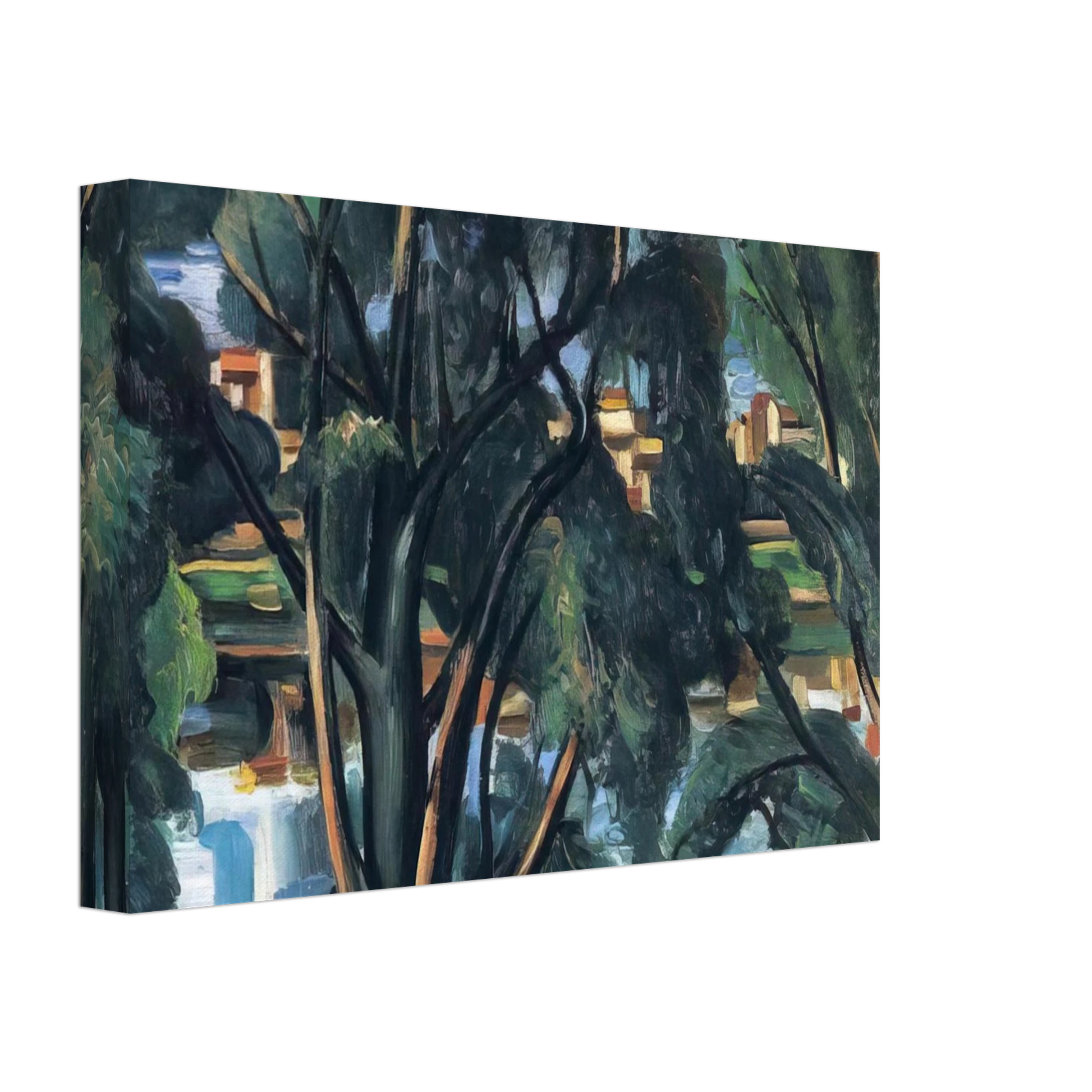 Andre Derain - TREES ON THE BANKS OF THE SEINE 1913 Canvas - 70x100 cm / 28x40 inches-canvas