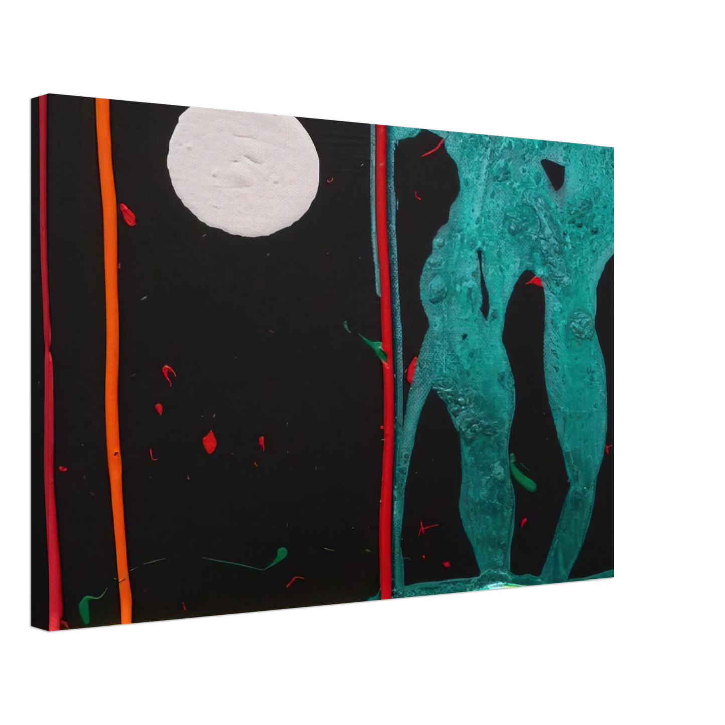 John Hoyland - Watching 20-1-07 - 2007 Canvas - 40x60 cm / 16x24 inches-canvas