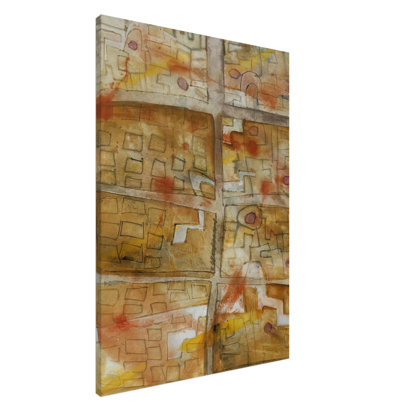 Keith Haring - UNTITLED 1978 3 Canvas - 20x30 cm / 8x12 inches-canvas