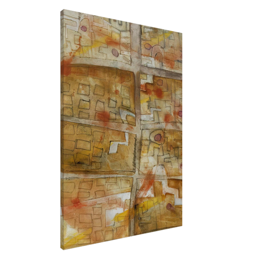 Keith Haring - UNTITLED 1978 3 Canvas - 20x30 cm / 8x12 inches-canvas