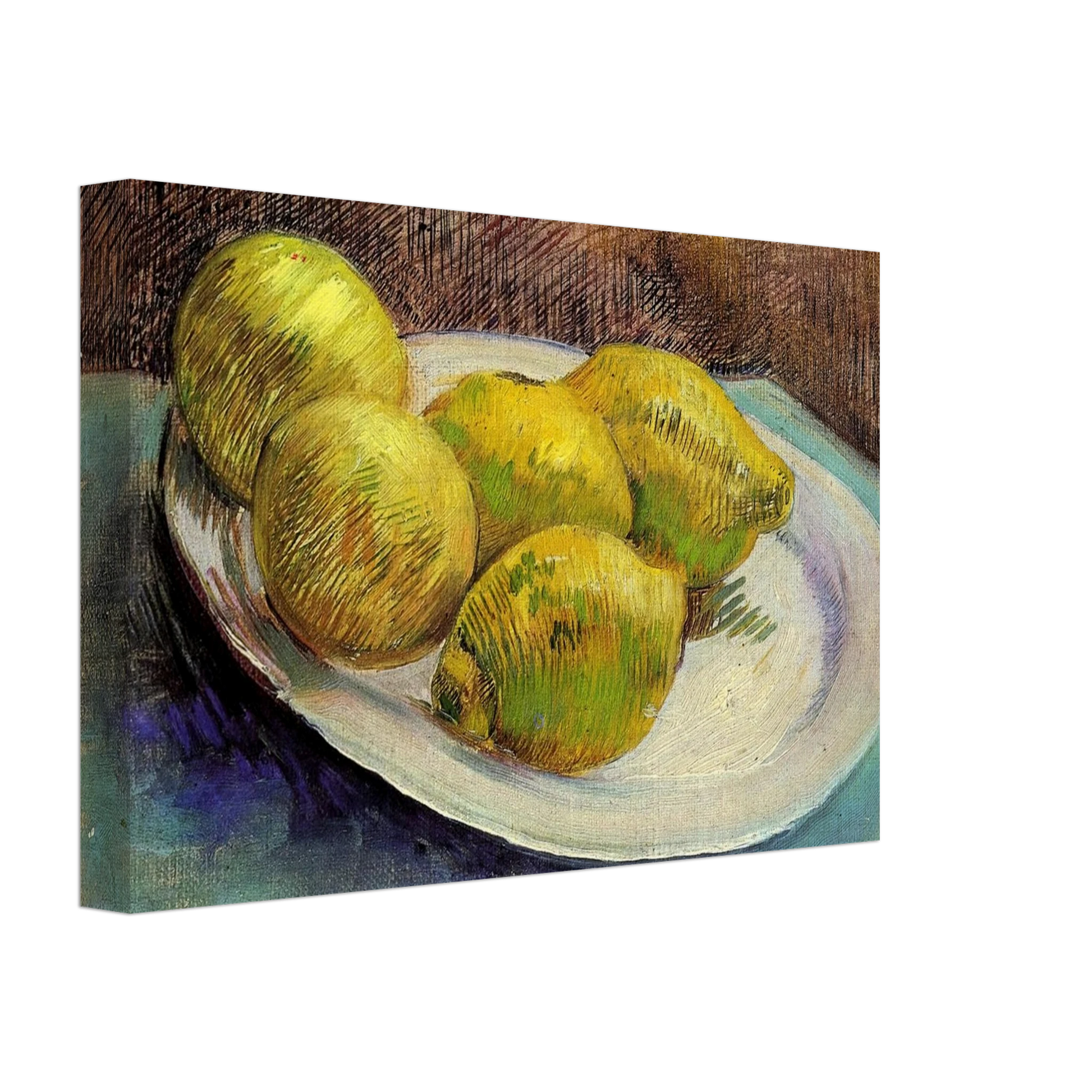Vincent van Gogh - Still Life with Lemons on a Plate Canvas - 40x60 cm / 16x24 inches-canvas