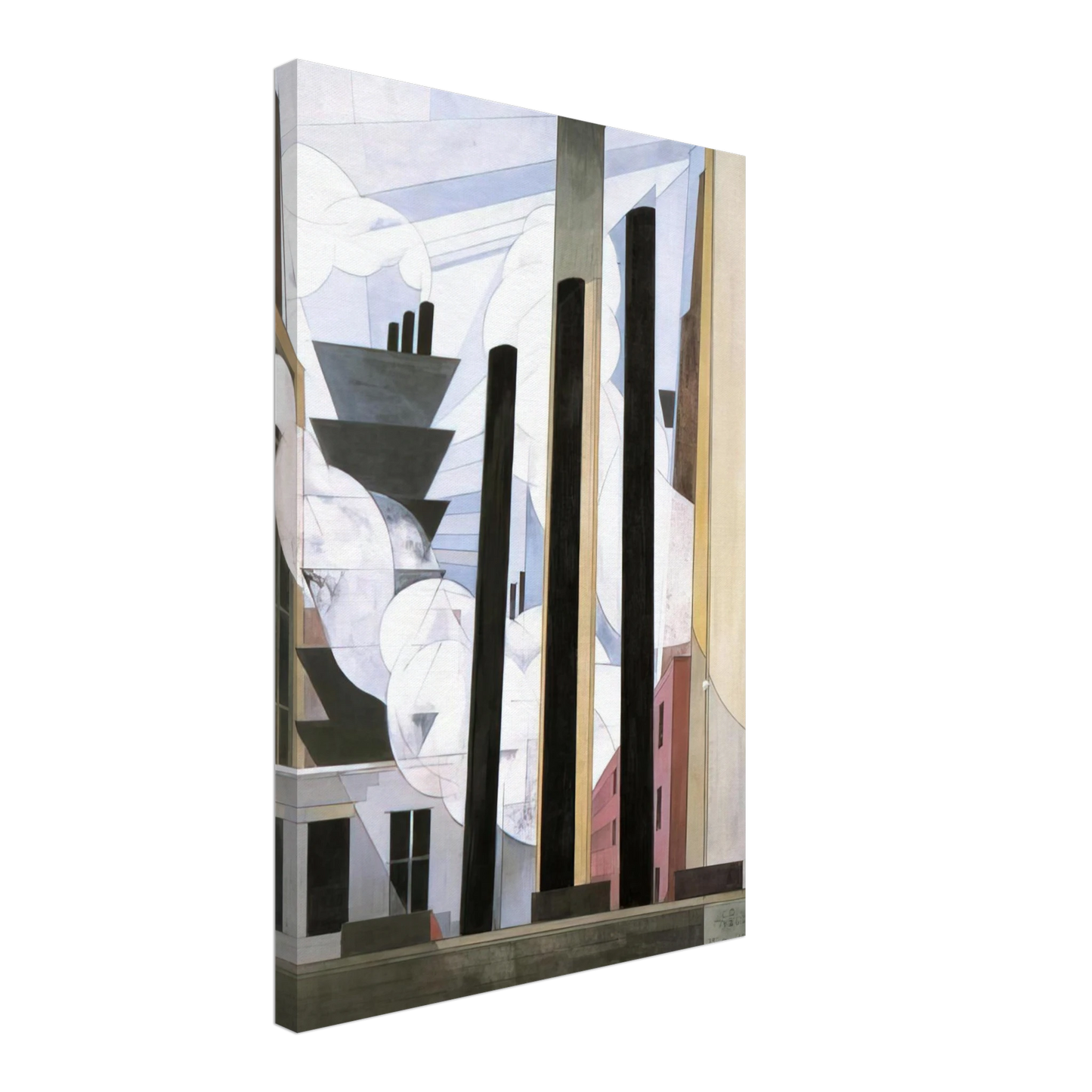 Charles Demuth - End of the Parade, Coatesville, Pa. - 1920 Canvas - 40x60 cm / 16x24 inches-canvas