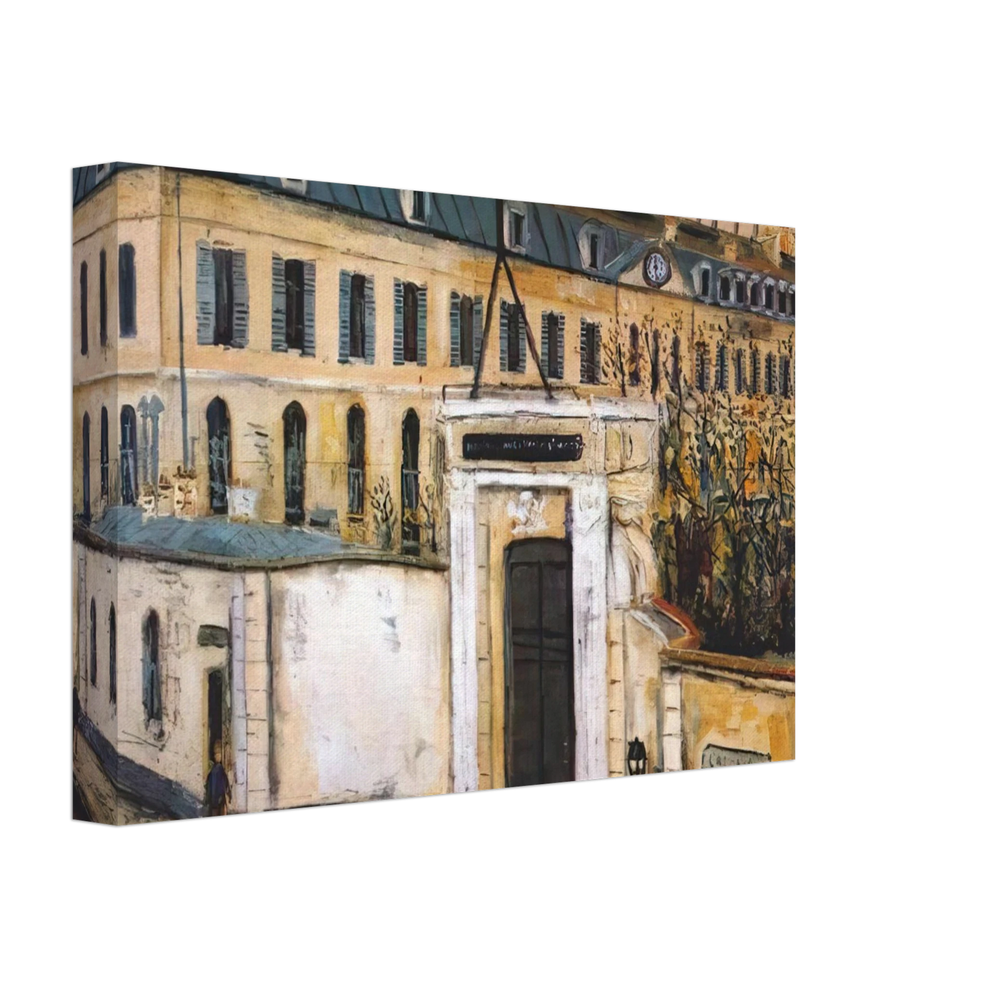 Maurice Utrillo - MILITARY HOSPITAL Canvas - 70x100 cm / 28x40 inches-canvas